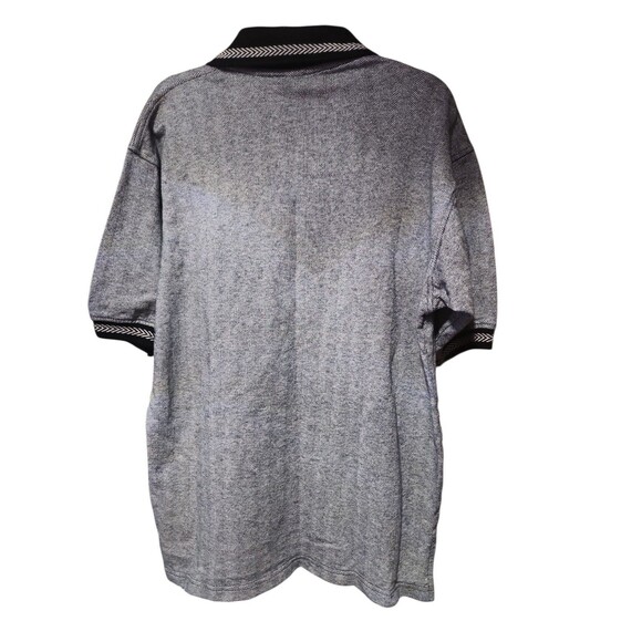 LA Loving Men’s Polo Shirt Medium Gray Black Short Sleeve Casual - Picture 5 of 5
